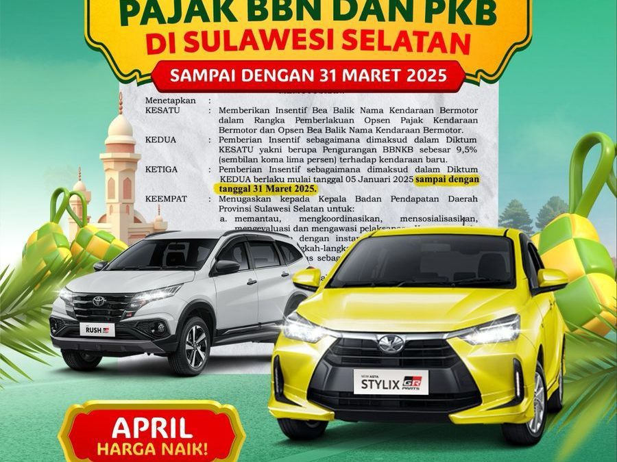 LEBARAN PAKAI TOYOTA LEBIH UNTUNG, KESEMPATAN TERBATAS